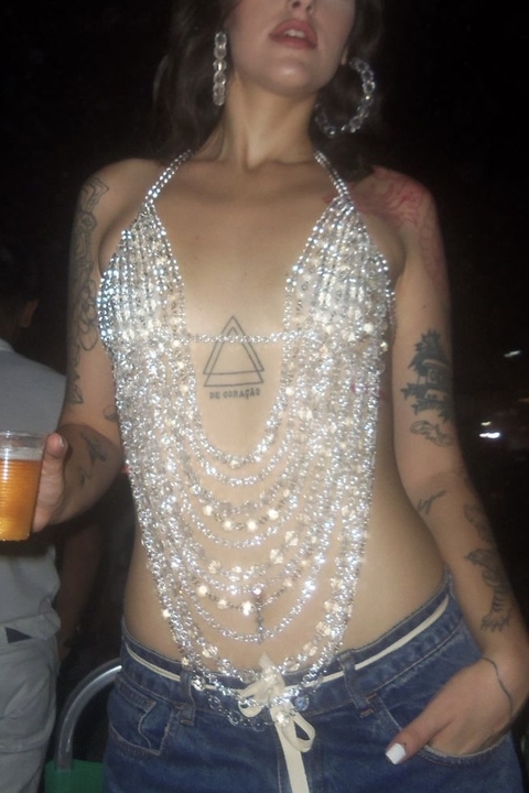 Top Cristal + Argolas