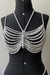 Top Pérolas + Body Chain - BCMCollection