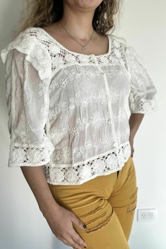 Camisa Crochet Aracne - comprar online