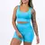 Conjunto Academia Feminino Short e Top Fitness Cintura Alta Suplex básico em diversas cores - Kebella
