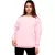 Moletom Gola Redonda Rosa