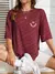 T-shirt Oversized Smile Minimalista - Kebella