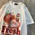 Tshirt Oversized Morango Fresh on internet