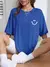 T-shirt Oversized Smile Minimalista na internet