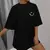 T-shirt Oversized Smile Minimalista na internet