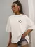 T-shirt Oversized Smile Minimalista