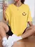 T-shirt Oversized Smile Minimalista - Kebella