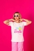 T-shirt Rosa Bebê Coração Barbie - (cópia)