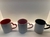 Caneca com alça de coração e interior colorido