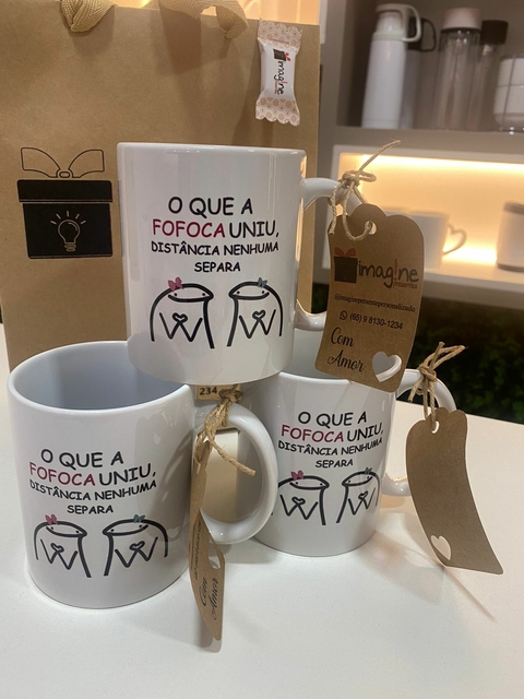 Caneca de Cerâmica branca 325 ml