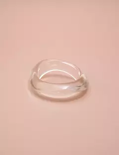 Bracelete resina cristal ondulado - comprar online
