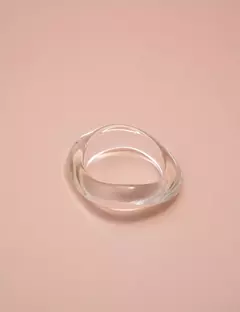Bracelete resina cristal ondulado na internet