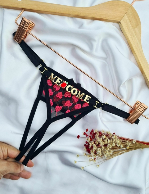 Calcinha Personalizável Secretária Coração