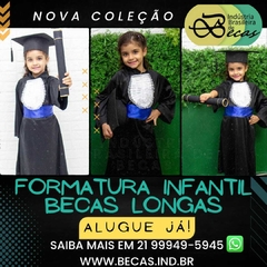 Beca de formatura infantil longa - Indústria Brasileira de Becas