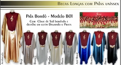 Beca longa com pala premium para locação