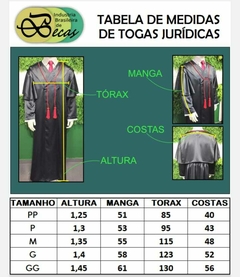 Toga Jurídica Standard - Indústria Brasileira de Becas