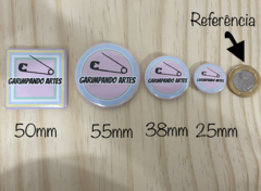 25mm botton personalizado varejo