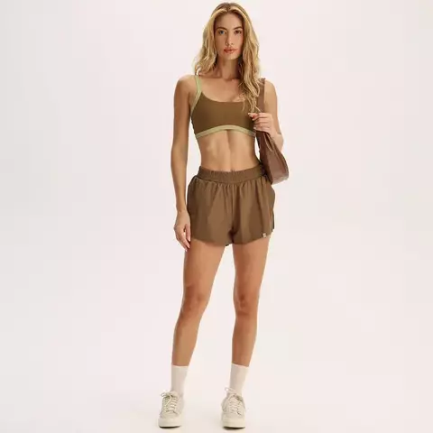 VM SHORTS FLEX DUPLO MARROM - comprar online