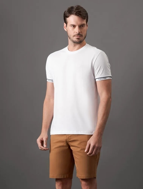 CAMISETA PUNHO LOGO CALVIN KLEIN