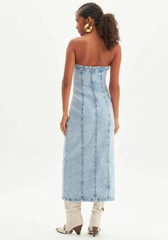 VESTIDO JEANS MIDI LANÇA PERFUME na internet