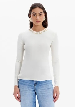 BLUSA CANELADA COM APLICAÇÃO LANÇA PERFUME - comprar online