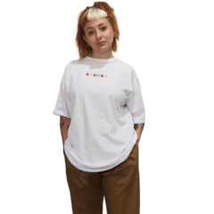 REMERA BASURA COLORS BLANCA en internet