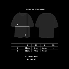 REMERA OVERSIZE EQUILIBRIO NEGRA - Basura co.
