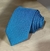 Gravata Semi Slim Azul Pontilhada 2400 Fios - comprar online