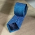 Gravata Semi Slim Azul Pontilhada 2400 Fios - HS Store