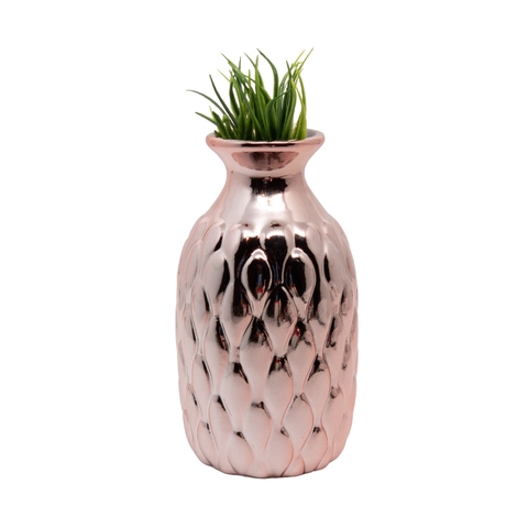 Vaso de Porcelana Cromado - Sweet Home