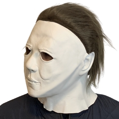 Máscara Realista Michael Myers do Filme Halloween 1978 Sexta-feira 13 em Látex e cabelo a pronta-entrega - The Shape | Mascara Premium realística de  Capitão Kirk de Terror Horror Fantasia Halloween Cosplay envio imediato modelo luxo pronta entrega