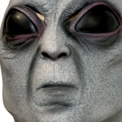 Máscara ET Alien Realista - Extraterrestre - Alienígena - ET - em Látex - A pronta-entrega | Modelo Grey Gray Cinza | Item de Terror Horror Fantasia Halloween Cosplay e envio imediato - loja online