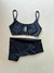 Conjunto Fitness Preto - Top Slim e Short Box - comprar online