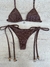 Conjunto Cortininha Marrom Natural #3 na internet
