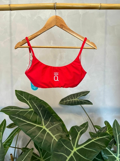 Top Slim Dupla Face Vermelho e Prata - comprar online