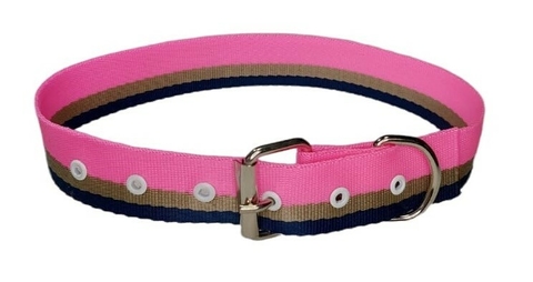 Coleira em Nylon Listrado - Ref. 176