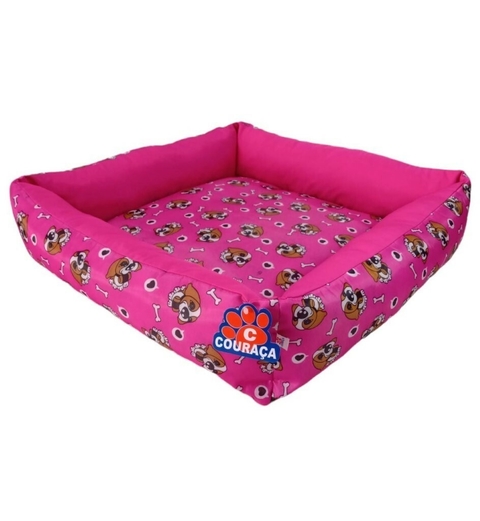Cama Quadrada Estampada no Tactel/Nylon com Ziper - Ref. 21
