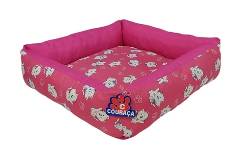 Cama Quadrada Estampada no Micropet com Ziper - Ref. 28