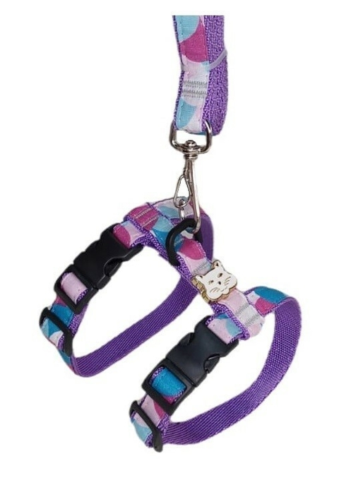 Conj. Peitoral para Gato Estampado - Ref. 52.2