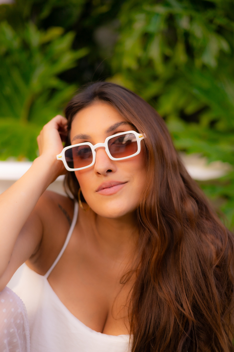 Óculos de Sol Square Branco