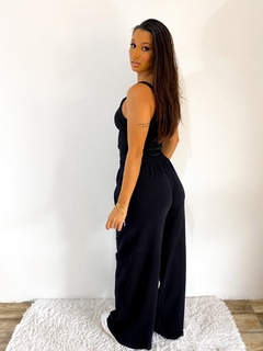 CALÇA PANTALONA DE MOLETINHO - PRETA na internet