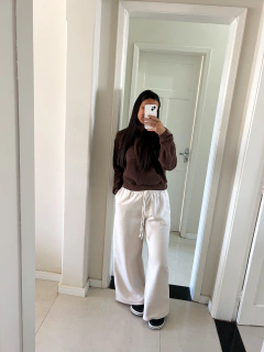 PANTALONA DE MOLETOM - OFF WHITE na internet