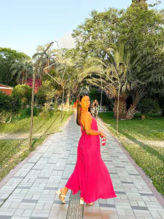 VESTIDO SERENA - PINK - Volar Brand