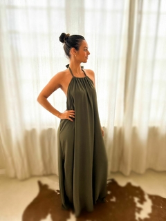 VESTIDO SERENA - VERDE MILITAR - comprar online