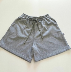 SHORT DE MOLETOM - CINZA - loja online