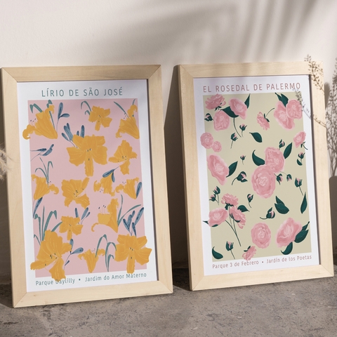Par de Pôsters ‘Jardim’