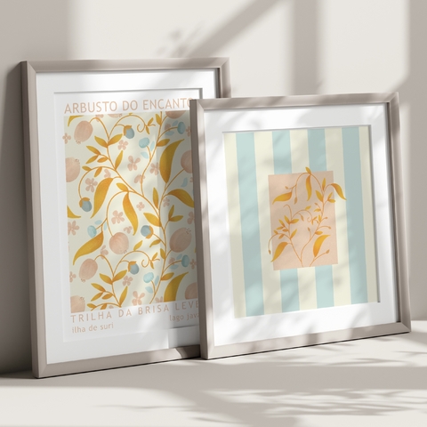 Par de Pôsters ‘Suri & Raminho Dourado’