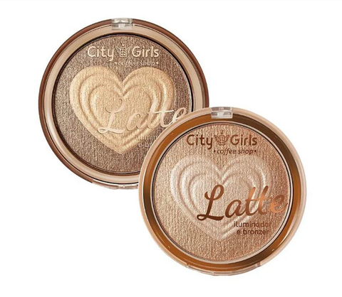 Iluminador e Bronzer Latte - City Girls