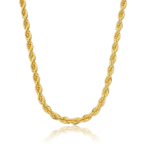Colar Cordão Baiano Liso 18k