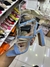 SANDALIAS DENIM CON TACO BAJO (CELESTES TALLE 37 - NEGRAS TALLE 40 )